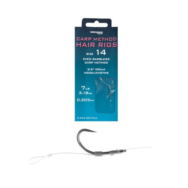 Drennan Carp Method Hair Rigs Barbless - Knights Fishing