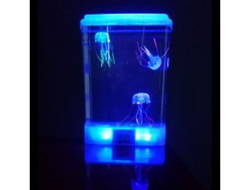 Jellyfish Tank LED Mood Light with Glowing Jelly Fish with 5 Colour Settings