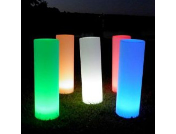LED Colour Changing Sensory Furniture Light Up Cylinder 70 cm 