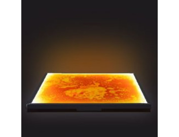 Floor Tile Orange Light Up 50cm Interactive Sensory Liquid