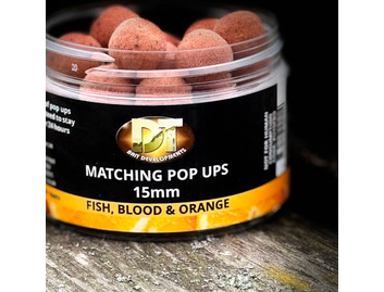 FISH BLOOD & ORANGE Matching Pop Ups 15mm