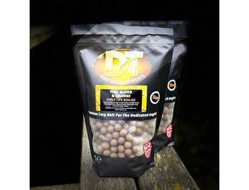 FISH BLOOD & ORANGE Boilies in 1kg Resealable Bags (Shelf Life)