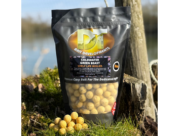 COLD WATER GREEN BEAST Boilies in 1kg Resealable Bags (Shelf Life)