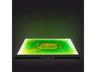 Floor Tile Green and Yellow Light Up 50cm Interactive Sensory Liquid