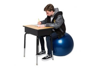 Yoga Balance Ball chair for school and home. 45CM Blue