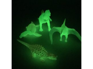 UV Glow In Dark Dinosaur Set 4 Figures Sensory Toys