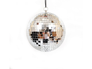 Disco Mirror Ball 8"/20cm Silver Glitter Ball Sensory