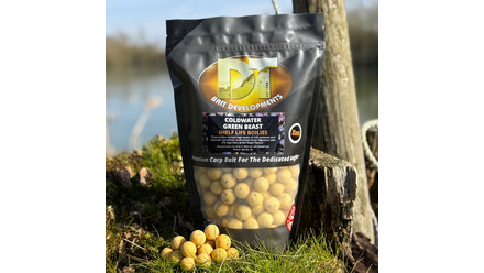 COLD WATER GREEN BEAST Boilies in 1kg Resealable Bags (Shelf Life)