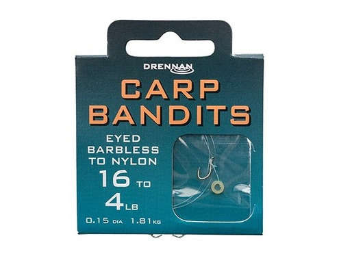 Drennan Bandits Carp Barbless Banded Hair Rigs - £2.95