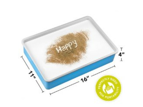Sensory Light Box Toy with Sand & Dustpan/Brush 38.5cm x 26cm