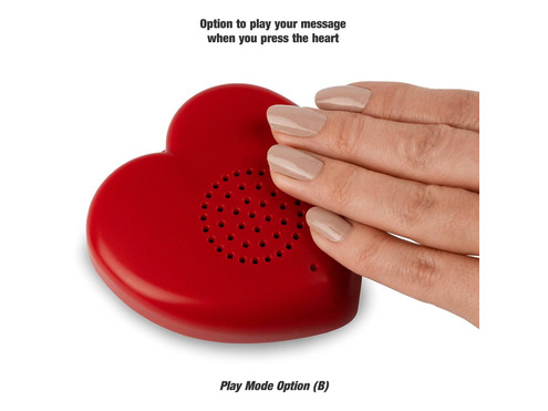 Talking Hearts Voice Recorder, Red