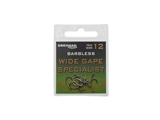 Drennan Barbless Wide Gape Carp Hooks Size 8 