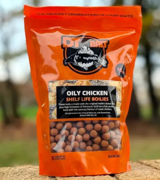 10mm Oily Chicken Boilies 500g