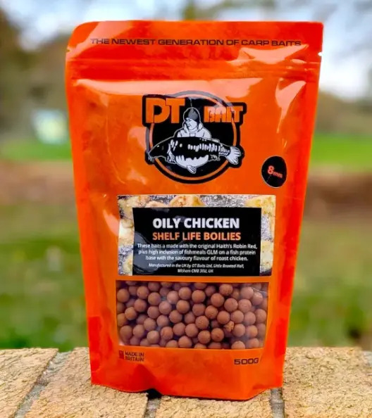 8mm Oily Chicken Boilies 500g