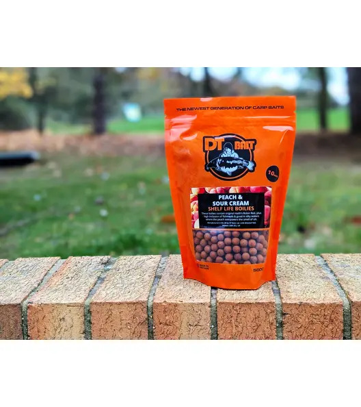 Peach & Sour Cream 10mm Boilies 500g