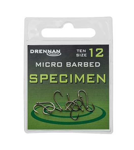 Specimen Micro Barbed Sizes 4 to 16