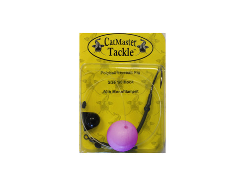 CatMaster Polyball Livebait Rig on 40lb Mono