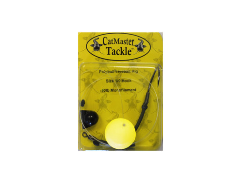 CatMaster Polyball Livebait Rig on 40lb Mono