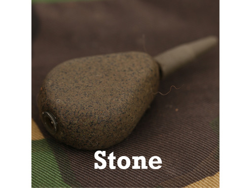 Flat Pear Inline Leads Stone Weights