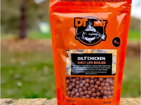 8mm Oily Chicken Boilies 500g