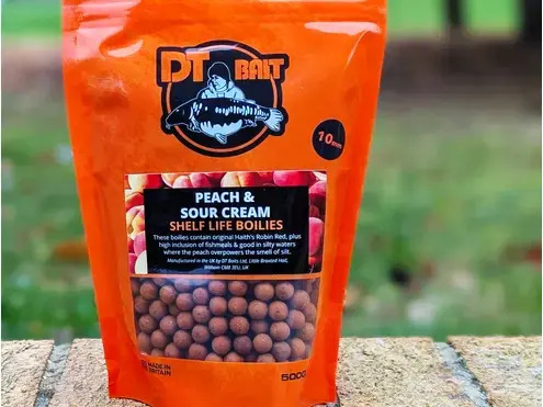 10mm Peach & Sour Cream Boilies 500g