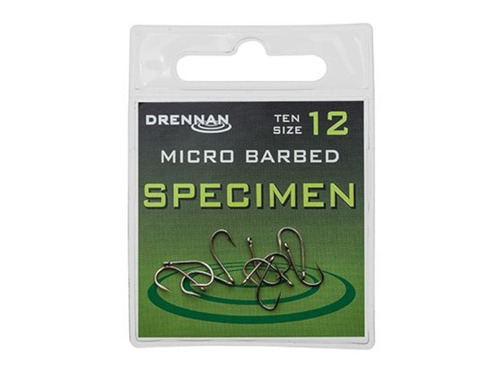Specimen Micro Barbed Sizes 4 to 16
