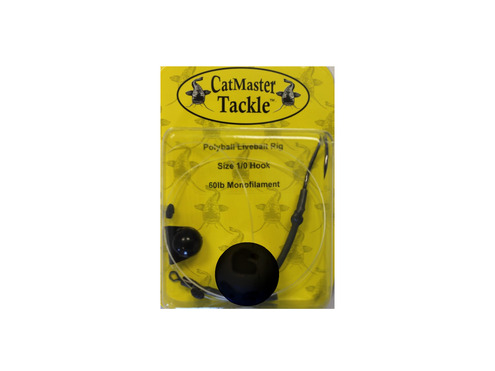 CatMaster Polyball Livebait Rig on 40lb Mono