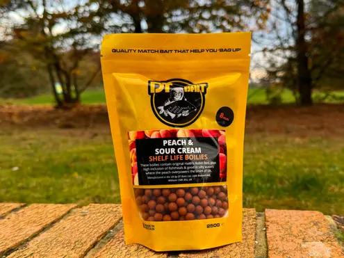 8mm Peach & Sour Cream Boilies 250g