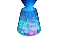 Fibre Optic LED Mood Lamp Colour Changing Base with Ice Crystal Design
