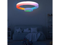 LED Ceiling Rings x2 Colour Changing & Remote 40cm & 100cm