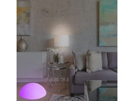 LED Colour Changing Mood Light Flat Pebble Sensory Furniture incl. Remote Control