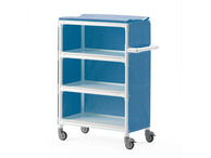 Large MLC Clean Linen Distribution Cart Blue