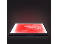 Floor Tile Red Light Up 50cm Interactive Sensory Liquid